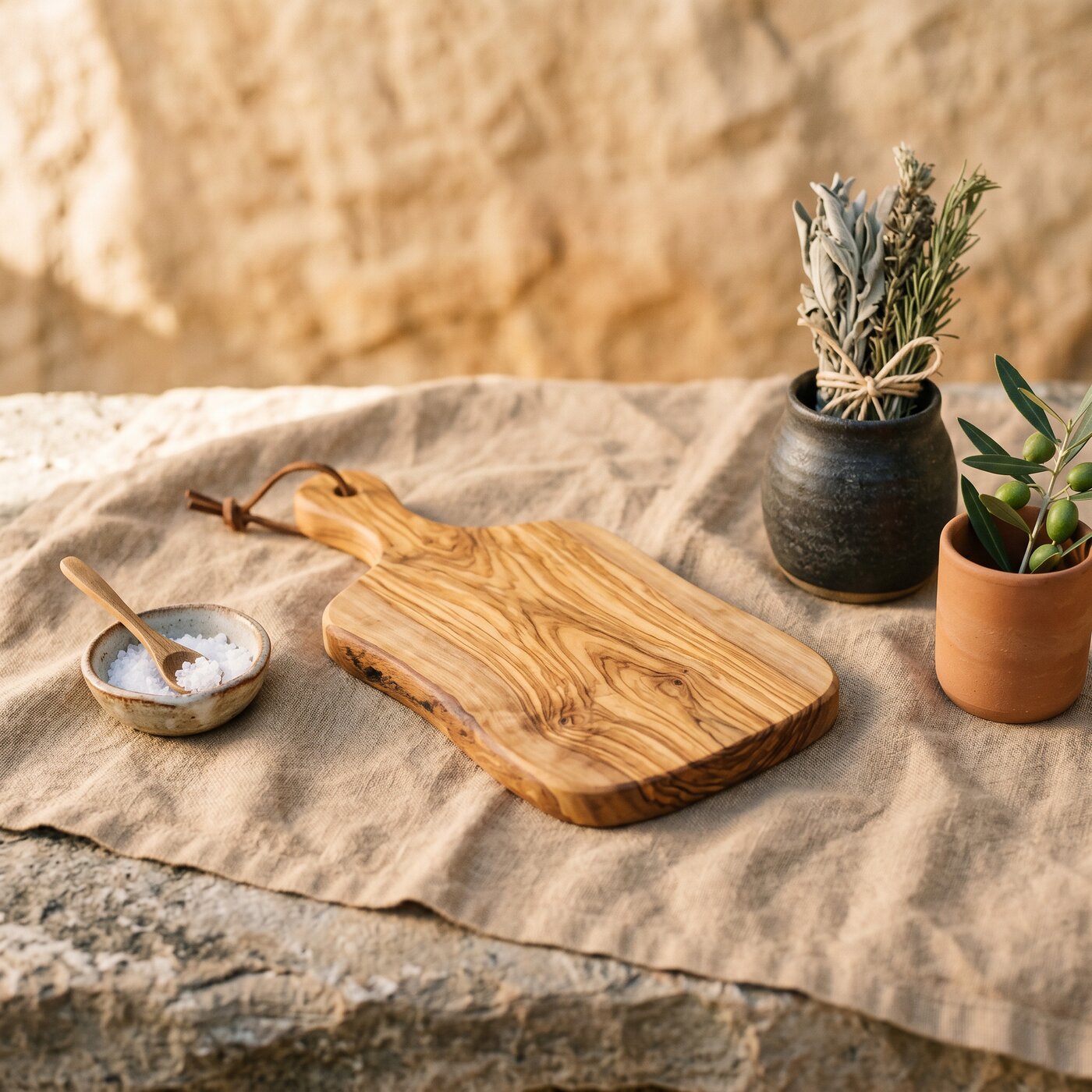 Olive Wood Cutting Board Small