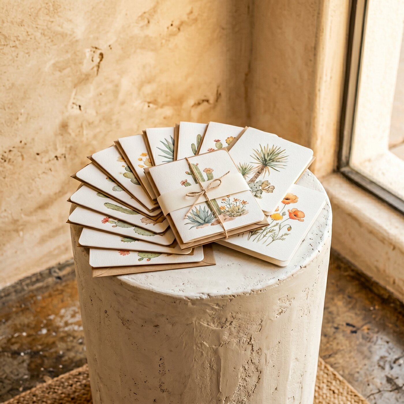Desert Bloom Greeting Card Set of 12