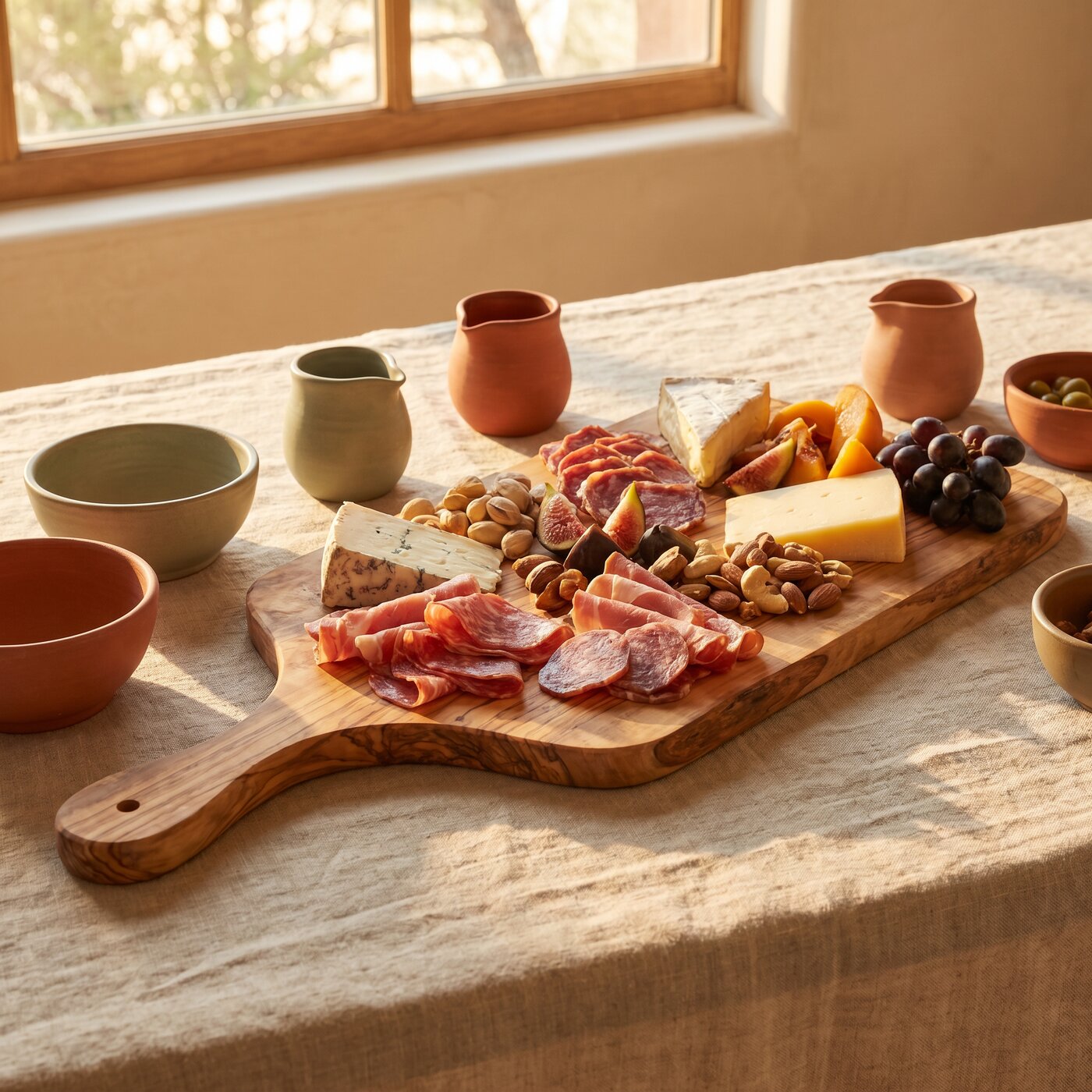 Olive Wood Charcuterie Board Magnum 24in