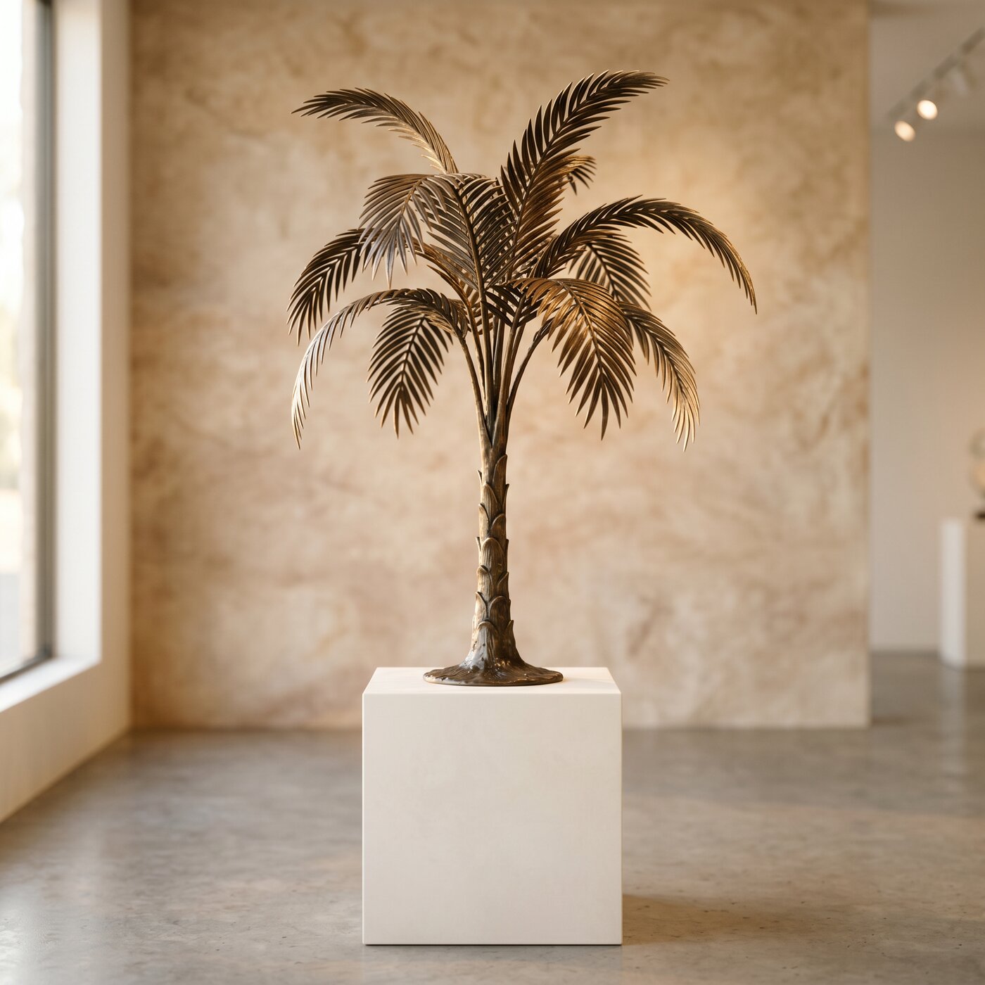 Limited Bronze Palm Sculpture Hartwell 7ft